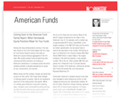 American Funds Report cover image